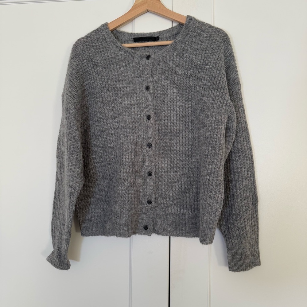 JENNI KAYNE Hayes Crewneck Cardigan - gray - Picture 4 of 7